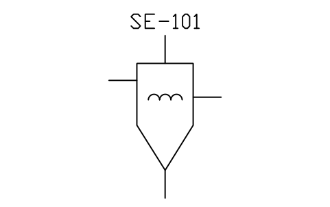 Electromagnetic separator sembolünün önizlemesi, blok PID_SEP_ELECTROMAGNETIC