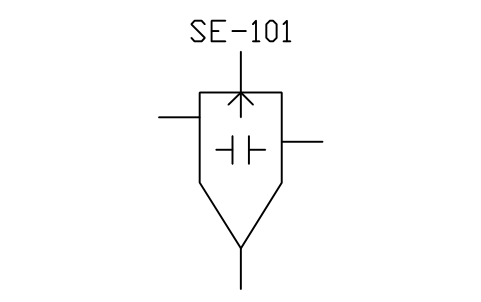 Precipitator, wet electrostatic sembolünün önizlemesi, blok PID_SEP_ESP_WET