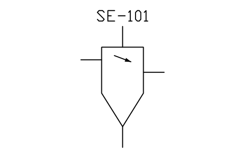 Separator, sifter (general) sembolünün önizlemesi, blok PID_SEP_GENERAL
