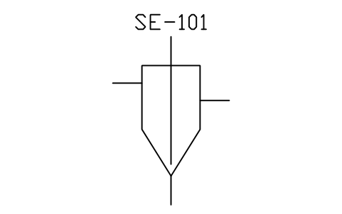 Impact separator sembolünün önizlemesi, blok PID_SEP_IMPACT