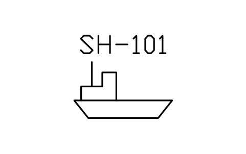 Ship sembolünün önizlemesi, blok PID_SHIP