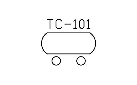 Tank car, tank wagon sembolünün önizlemesi, blok PID_TANK_CAR