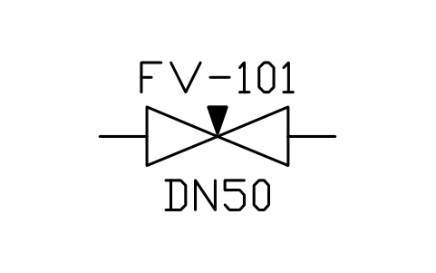 Valve, needle type sembolünün önizlemesi, blok PID_VALVE_NEEDLE