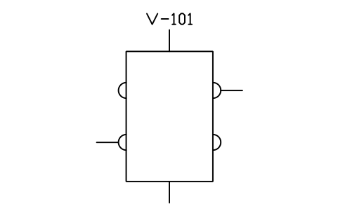 Vessel, half-tube coil sembolünün önizlemesi, blok PID_VESSEL_COIL_HALF