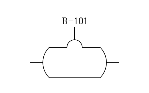 Vessel with dome sembolünün önizlemesi, blok PID_VESSEL_DOME_H