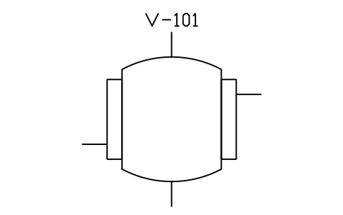 Vessel, heating / cooling jacket sembolünün önizlemesi, blok PID_VESSEL_JACKET