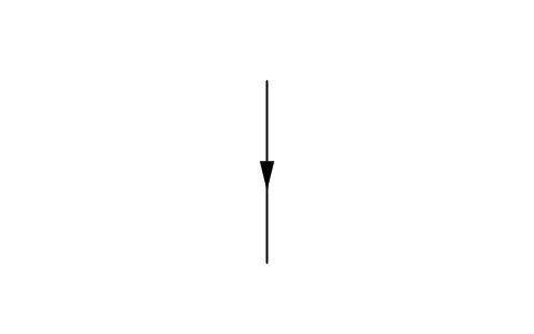 Preview of the Flow direction, reverse, vertical symbol, block PIS_FLOW_ARROW_BACK_Z