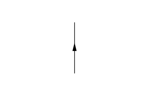 Preview of the Flow direction, vertical symbol, block PIS_FLOW_ARROW_Z