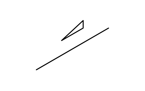 Preview of the Slope direction, along X symbol, block PIS_SLOPE_X