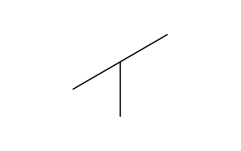 Preview of the Tee, run X, branch down symbol, block PIS_TEE_X_DOWN