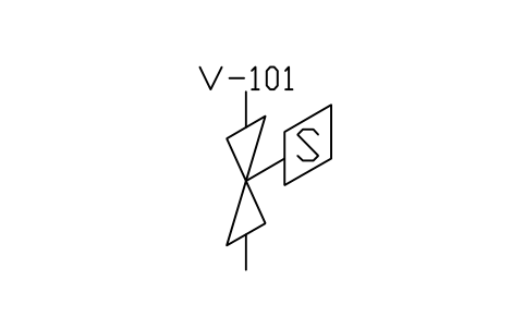 Preview of the Valve, solenoid actuator, vertical symbol, block PIS_VALVE_SOLENOID_Z