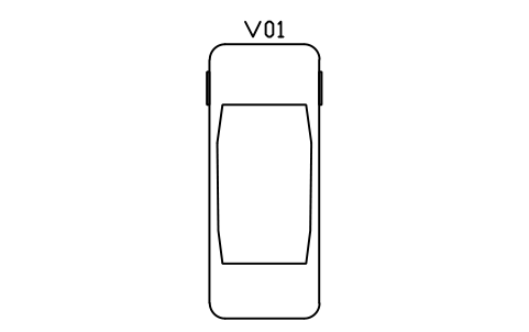 Car, sedan sembolünün önizlemesi, blok ARCH_CAR