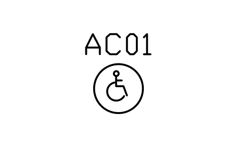Sign, WC accessible sembolünün önizlemesi, blok ARCH_SIGN_WC_ACCESSIBLE