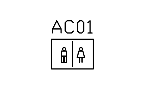 Sign, WC unisex sembolünün önizlemesi, blok ARCH_SIGN_WC_UNISEX