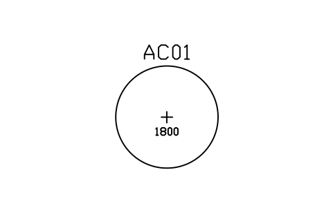 Wheelchair turning circle, 1800 sembolünün önizlemesi, blok ARCH_TURNING_CIRCLE_1800