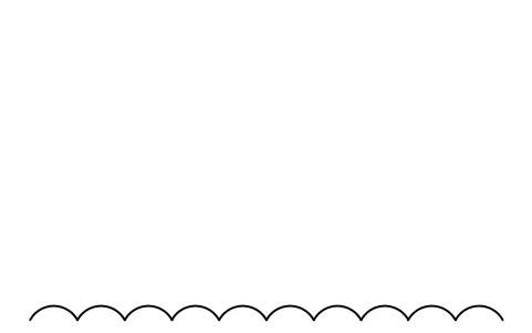 Anteprima del simbolo Bed edge, scalloped, 3000, blocco PLT_BED_EDGE_3000
