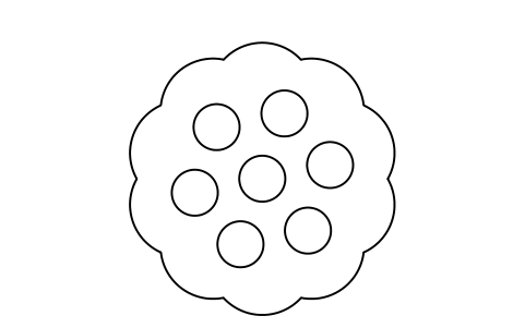 Anteprima del simbolo Hydrangea, 1200, blocco PLT_HYDRANGEA_1200