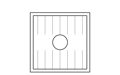 Anteprima del simbolo Tree grate, 1200, blocco PLT_TREE_GRATE_1200