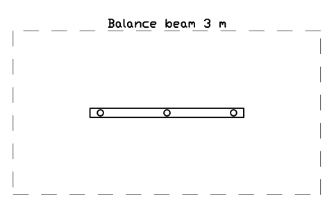 Preview of the Balance beam 3 m symbol, block PLY_BALANCE_BEAM