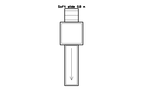Preview of the Soft slide 0.8 m symbol, block PLY_IN_SLIDE_SOFT
