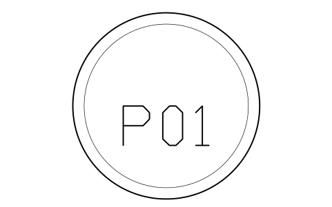Preview of the Equipment tag symbol, block PLY_ITEM_TAG