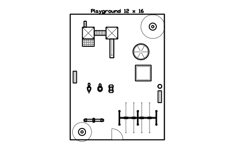 Preview of the Playground 12 x 16 symbol, block PLY_LAYOUT_JUNIOR