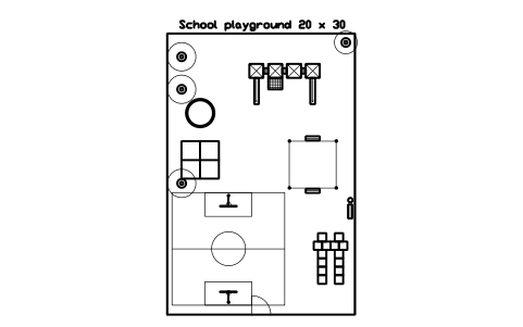 Preview of the School playground 20 x 30 symbol, block PLY_LAYOUT_SCHOOL