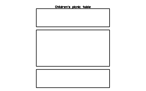 Preview of the Children's picnic table symbol, block PLY_PICNIC_KIDS