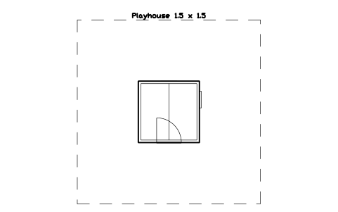 Preview of the Playhouse 1.5 x 1.5 symbol, block PLY_PLAYHOUSE