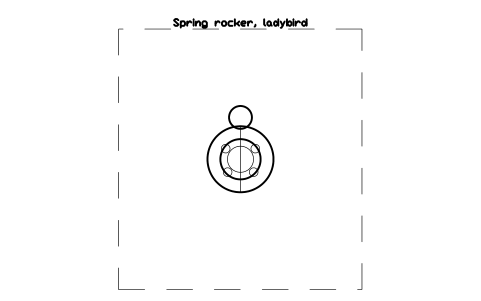 Preview of the Spring rocker, ladybird symbol, block PLY_ROCKER_BUG