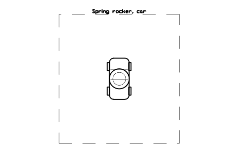 Preview of the Spring rocker, car symbol, block PLY_ROCKER_CAR