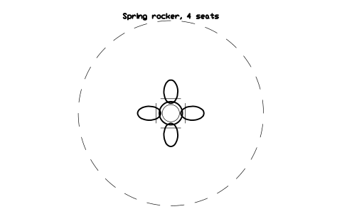 Preview of the Spring rocker, 4 seats symbol, block PLY_ROCKER_FOUR