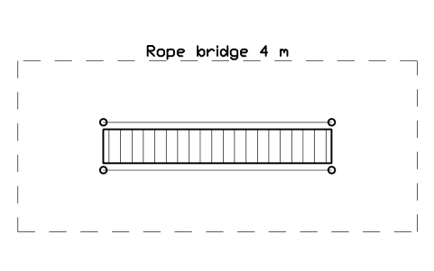 Preview of the Rope bridge 4 m symbol, block PLY_ROPE_BRIDGE
