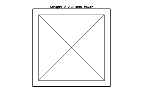Preview of the Sandpit 2 x 2 with cover symbol, block PLY_SAND_COVER