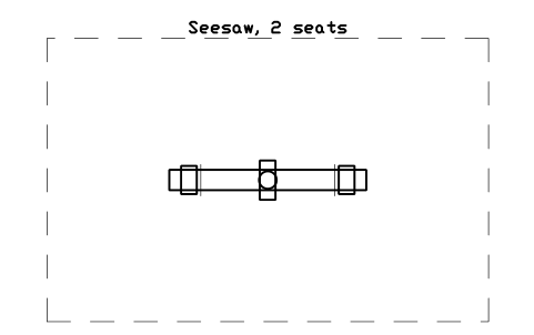 Preview of the Seesaw, 2 seats symbol, block PLY_SEESAW_2