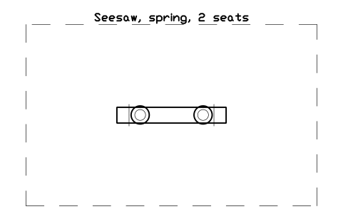Preview of the Seesaw, spring, 2 seats symbol, block PLY_SEESAW_SPRING