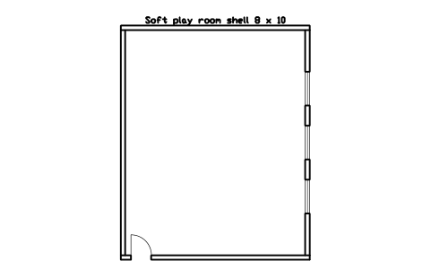 Preview of the Soft play room shell 8 x 10 symbol, block PLY_SHELL_SOFTPLAY