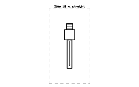 Preview of the Slide 1.8 m, straight symbol, block PLY_SLIDE_STRAIGHT_18