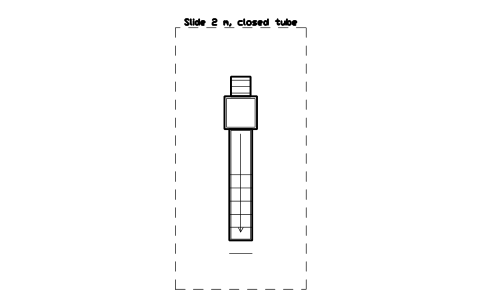 Preview of the Slide 2 m, closed tube symbol, block PLY_SLIDE_TUBE