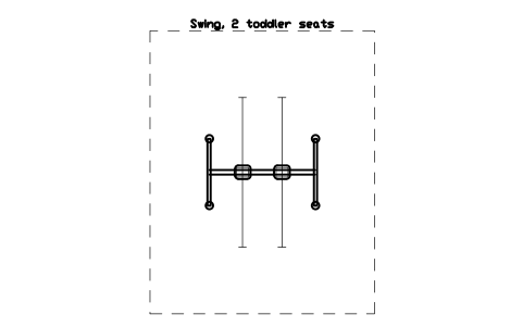 Preview of the Swing, 2 toddler seats symbol, block PLY_SWING_BABY_2
