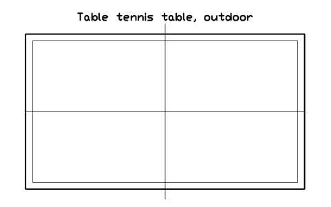 Preview of the Table tennis table, outdoor symbol, block PLY_TABLE_TENNIS