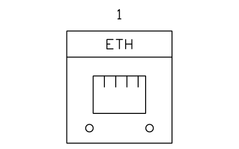 Anteprima del simbolo Communication module, Ethernet, blocco PLC_MOD_COMM_ETH