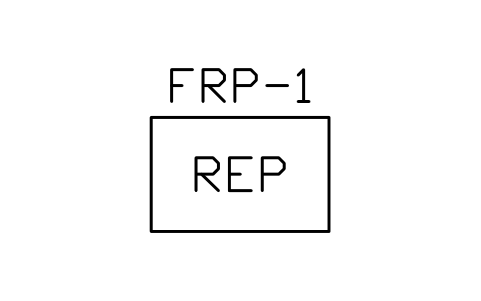 Repeater panel sembolünün önizlemesi, blok PLF_ALM_REPEATER