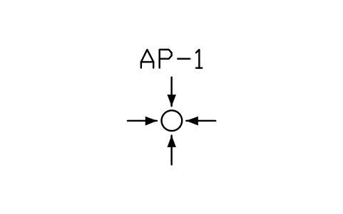 Assembly point sembolünün önizlemesi, blok PLF_ESC_ASSEMBLY