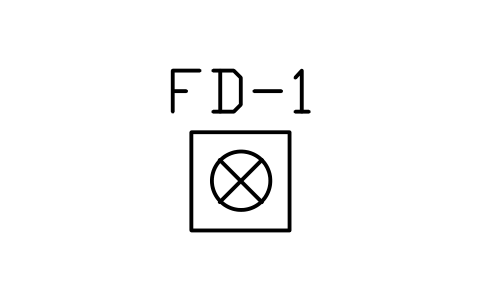 Floor drain sembolünün önizlemesi, blok PLF_FLOOR_DRAIN