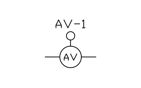 Alarm check valve (wet) sembolünün önizlemesi, blok PLF_FV_ALARM