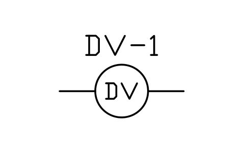 Deluge valve sembolünün önizlemesi, blok PLF_FV_DELUGE