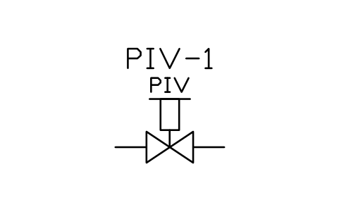 Post indicator valve sembolünün önizlemesi, blok PLF_FV_PIV
