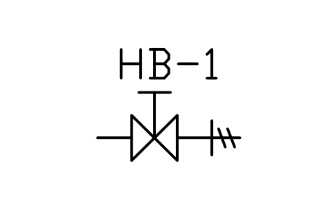 Hose bibb sembolünün önizlemesi, blok PLF_HOSE_BIBB
