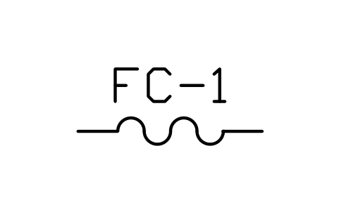 Flexible connector sembolünün önizlemesi, blok PLF_HOSE_FLEX